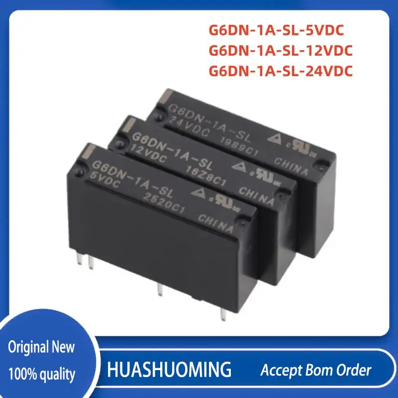 10PCS/Lot  New   4PINS 5A G6DN-1A G6DN-1A-SL 5VDC 12VDC 24VDC G6DN-1A-SL-5VDC G6DN-1A-SL-12VDC G6DN-1A-SL-24VDC