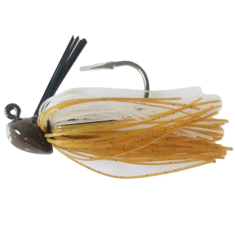 

New Product LUTAC Rubber Jig Lures Lead Head Skirts Isca Artificial 4/0 Wholesale Fresh Saltwater Trolling Leurre