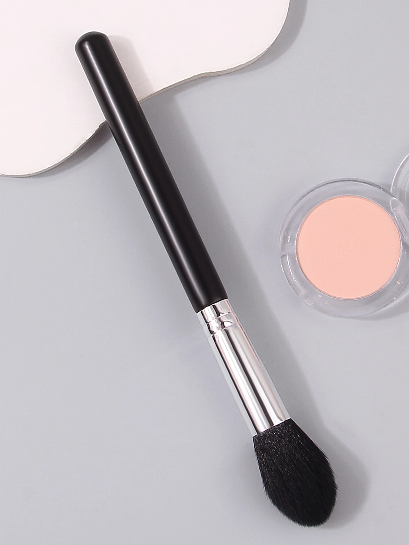 Pennello per trucco viso di alta qualità, Pennello per fiamme lucido, Pennello Londonbrush, Pennello per fard morbido, Strumenti di bellezza per principianti di trucco portatili