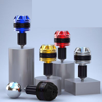 Universal Motorcycle Handle Bar Ends Grips CNC Metal Handlebar Counterweight Plug Slider Motor Bike Grips Accessories
