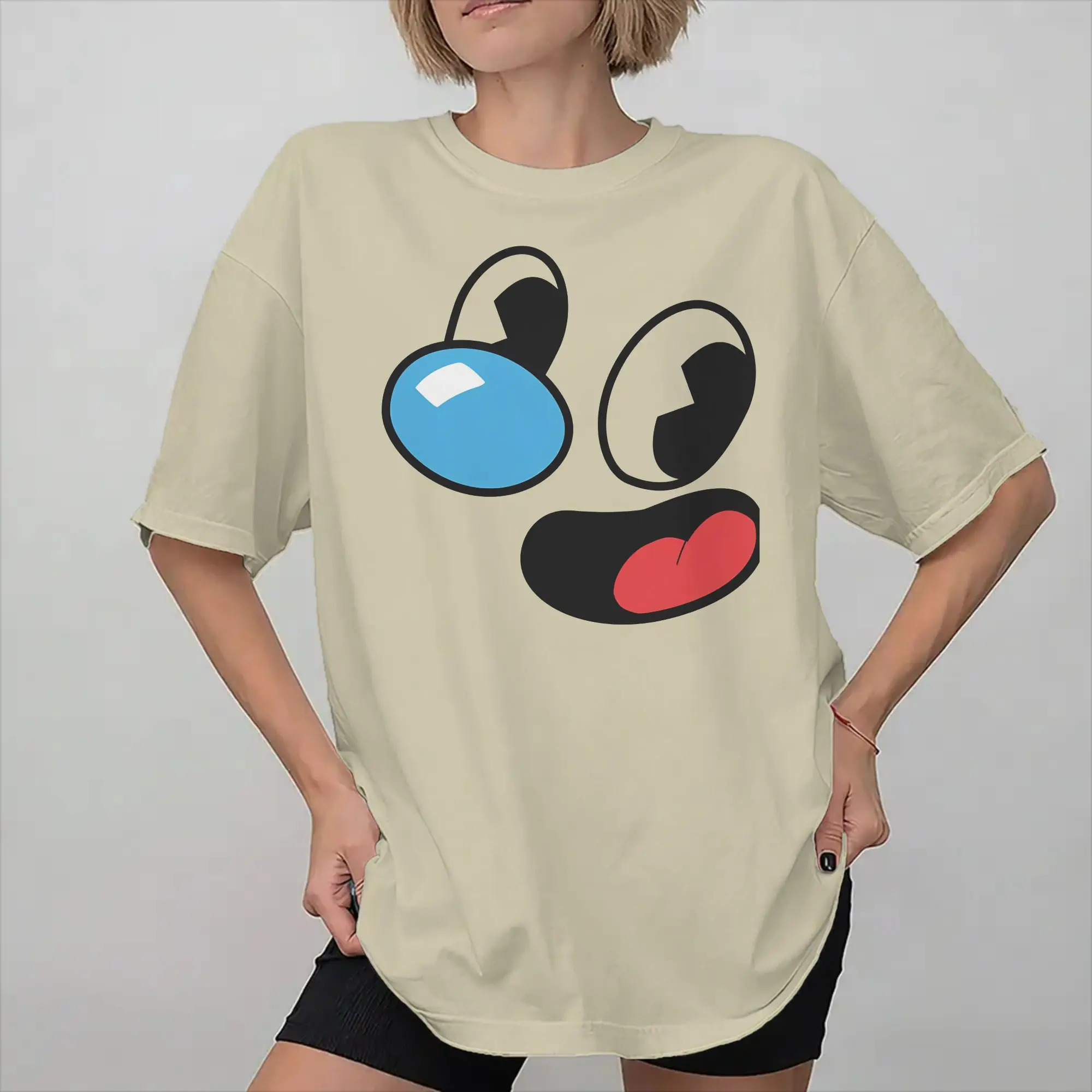Cuphead and Mugman cup mug Outfit Unisex T Shirt 100% Cotton Tee Fashion  T-shirt Clothes