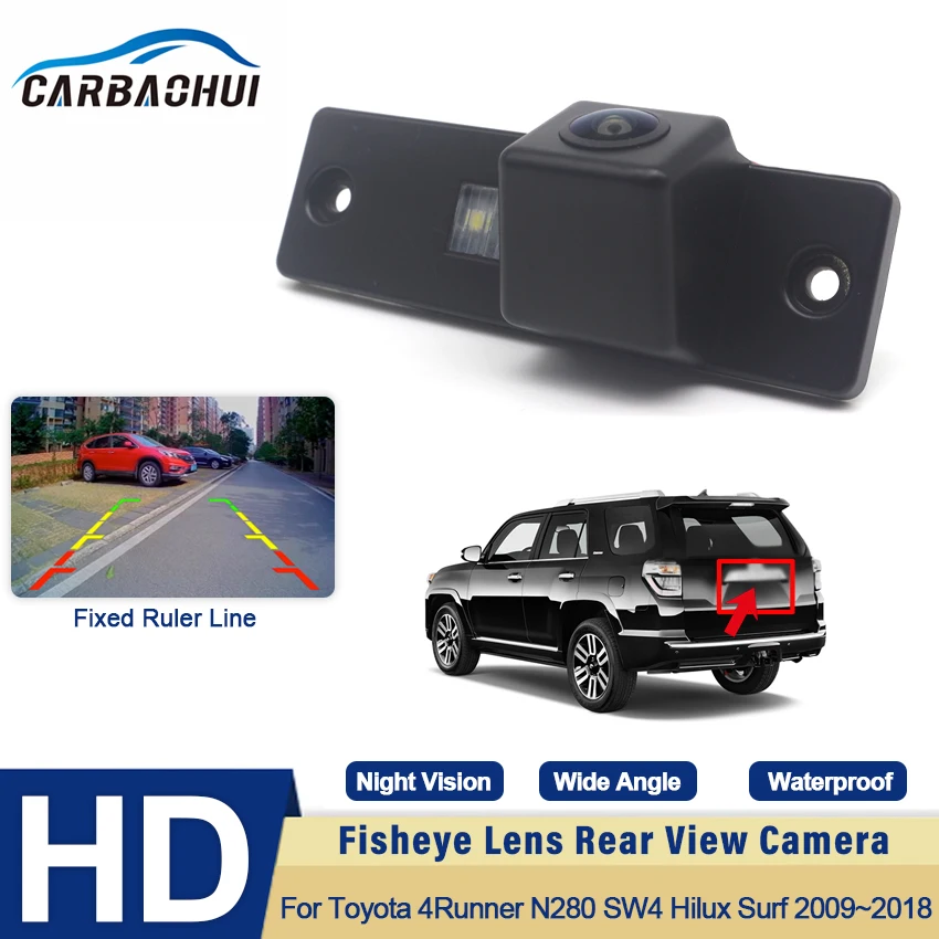 Vehicle Rear View Camera HD CCD Night Vision For Toyota 4Runner N280 SW4 Hilux Surf 2009~2016 2017 2018 Car Reversing Monitor