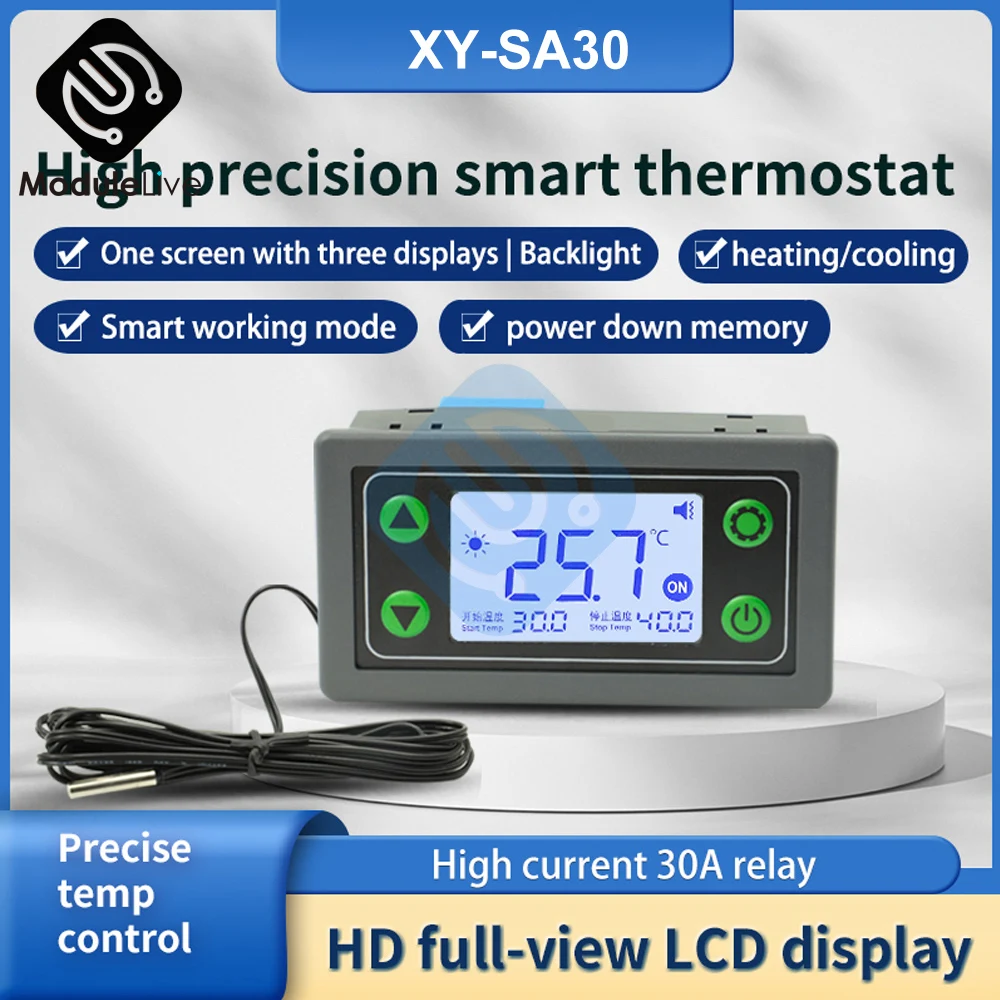 ST30 SA30 LED Digital Thermostat for Incubator WIFI Remote Temperature Controller Thermoregulator Relay Heating Cooling AC 110V