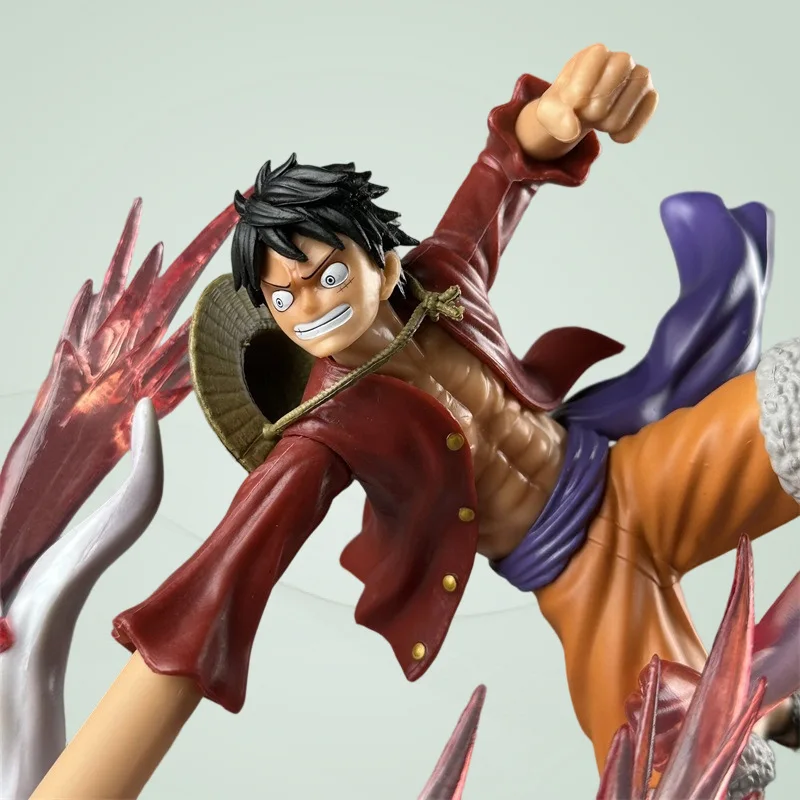 

Фигурка Monkey D Luffy из One Piece, 30 см, ручная работа, ПВХ, модель сцены битвы, аниме-модель, украшение для рабочего стола, подарок на день рождения для любителей аниме