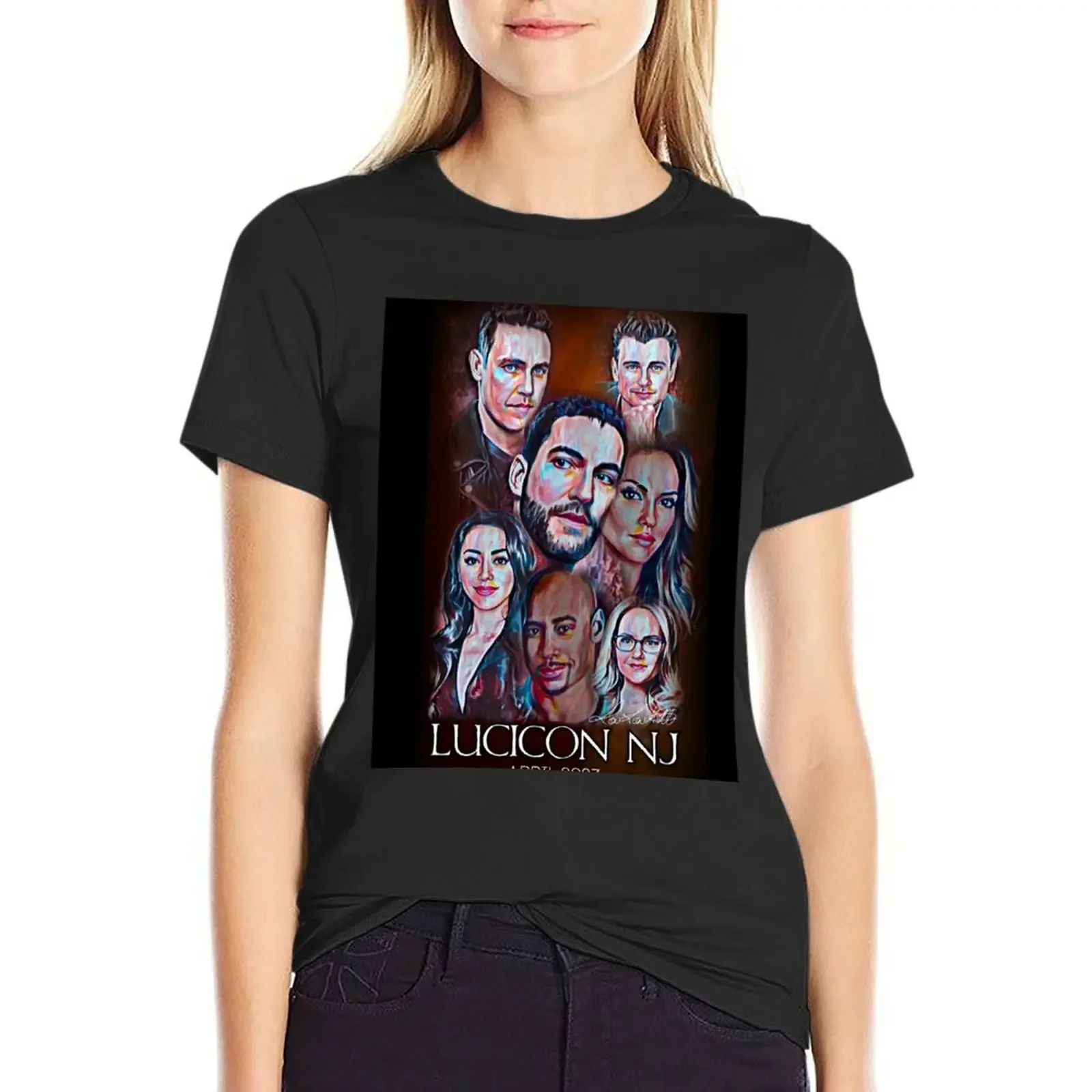 

LuciCon 2023 Art T-Shirt customs design your own shirts graphic tees cute clothes Women t shirt