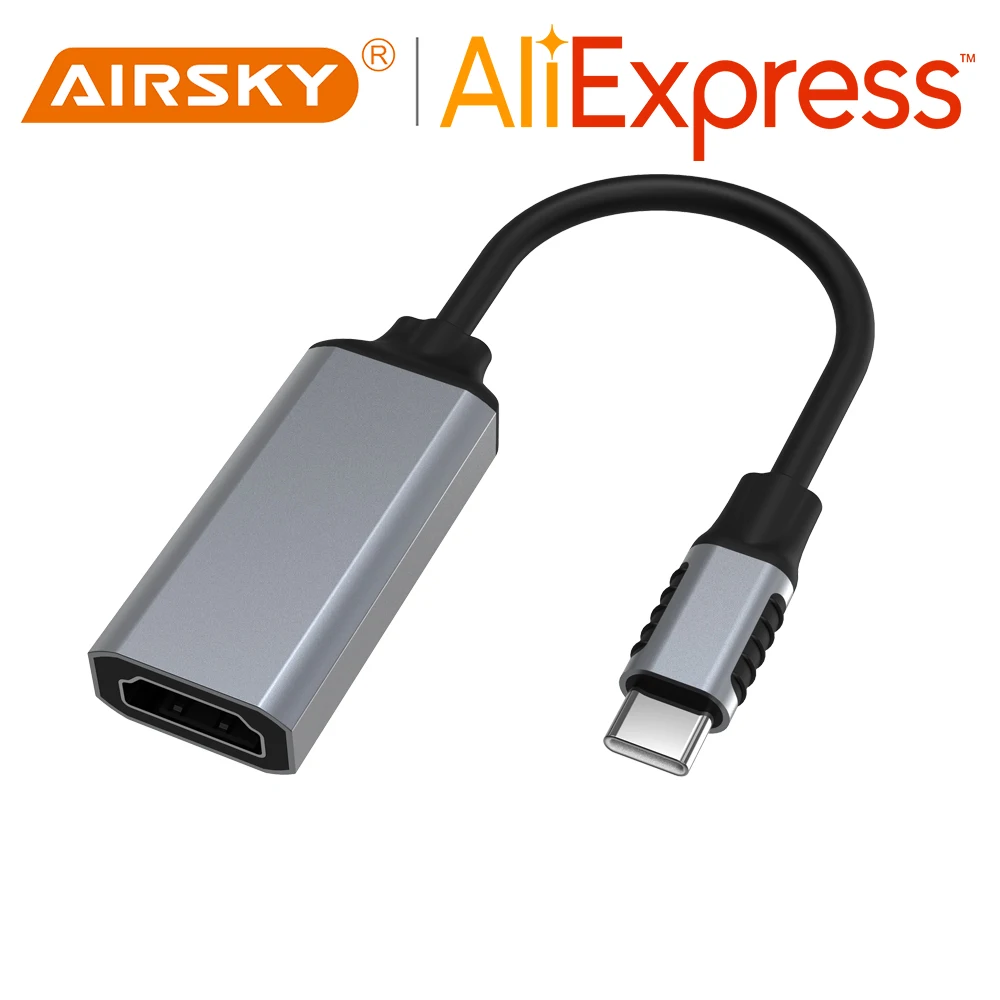 

AIRSKY 10 13 18 20 см 4K 60 Гц PD 60 Вт USB C-M Display Port Адаптер DP-HDMI-F Видеокабель Алюминиевый сплав ABS Чехол для мобильных телефонов Ноутбук Телевизоры Проекторы Мониторы