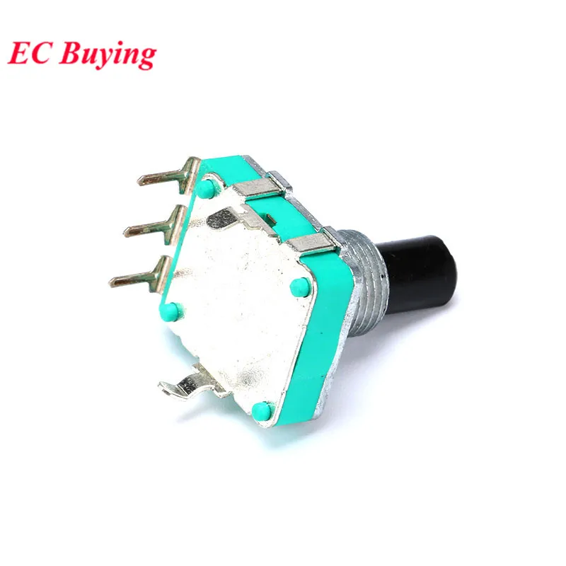 5 pz/lotto 360 Gradi Angolo Rotante Encoder Audio Codifica Interruttore di Codice EC16 E16 Potenziometro Digitale Lunghezza Della Maniglia 15mm
