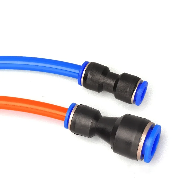 Accesorios neumáticos, conector de plástico PU 4mm 6mm 8mm 10mm para tubo de manguera de aire y agua, conexión rápida de Gas recta