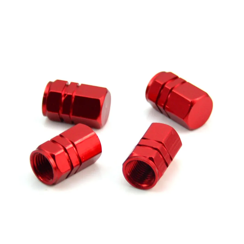 Car Motorcycle Wheel Tyre Tire Air Aluminum Alloy Valve Caps Stem Cover Hexagonal Tyre Wheel Ventil Valve Caps