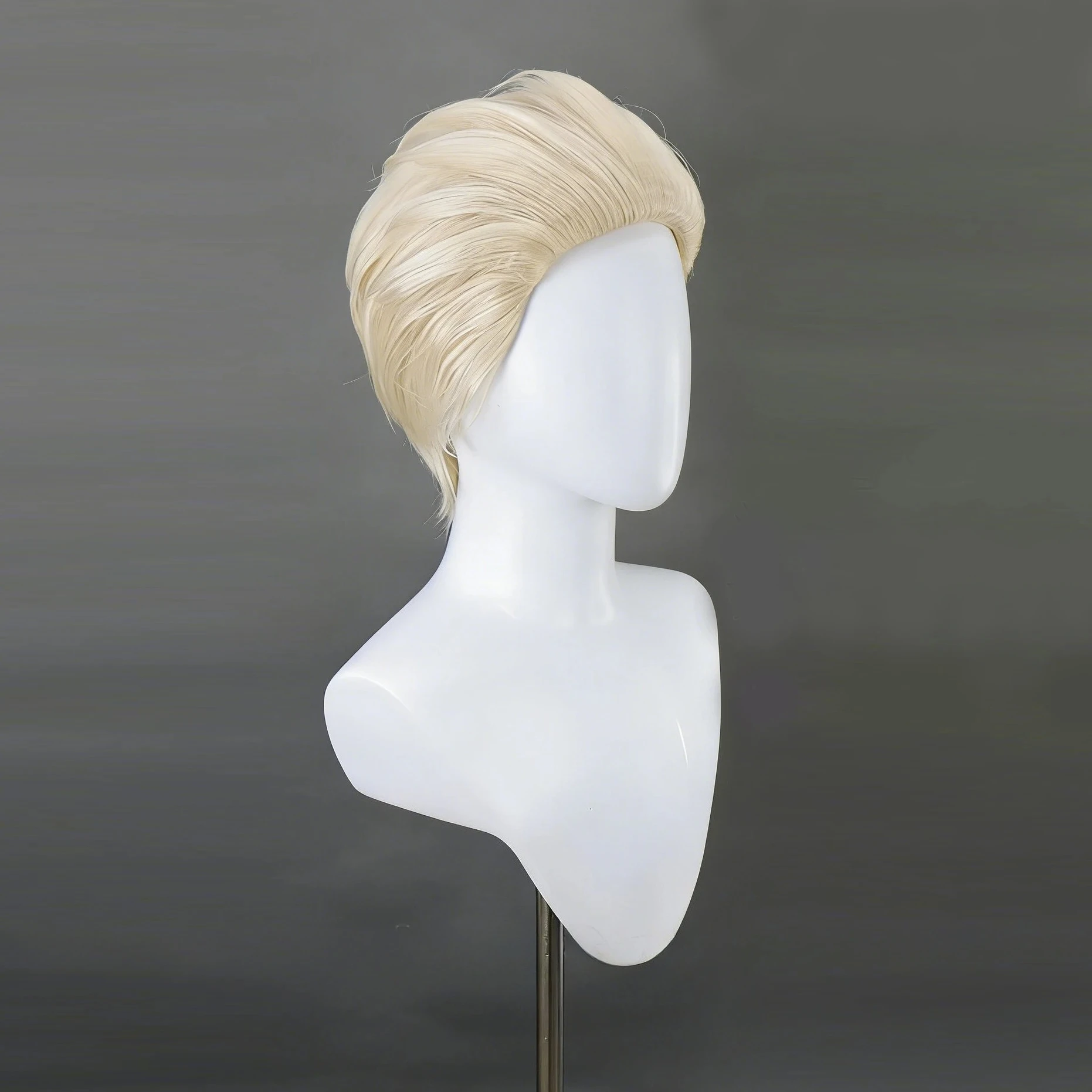 Anime Jujutsu Kaisen Kinji Hakari Cosplay Perücke Blonde, rückwärts gekämmte, konische Afro-Perücke für Herren, synthetische Perücken für Halloween-Partys, Männer und Frauen – Detail 4