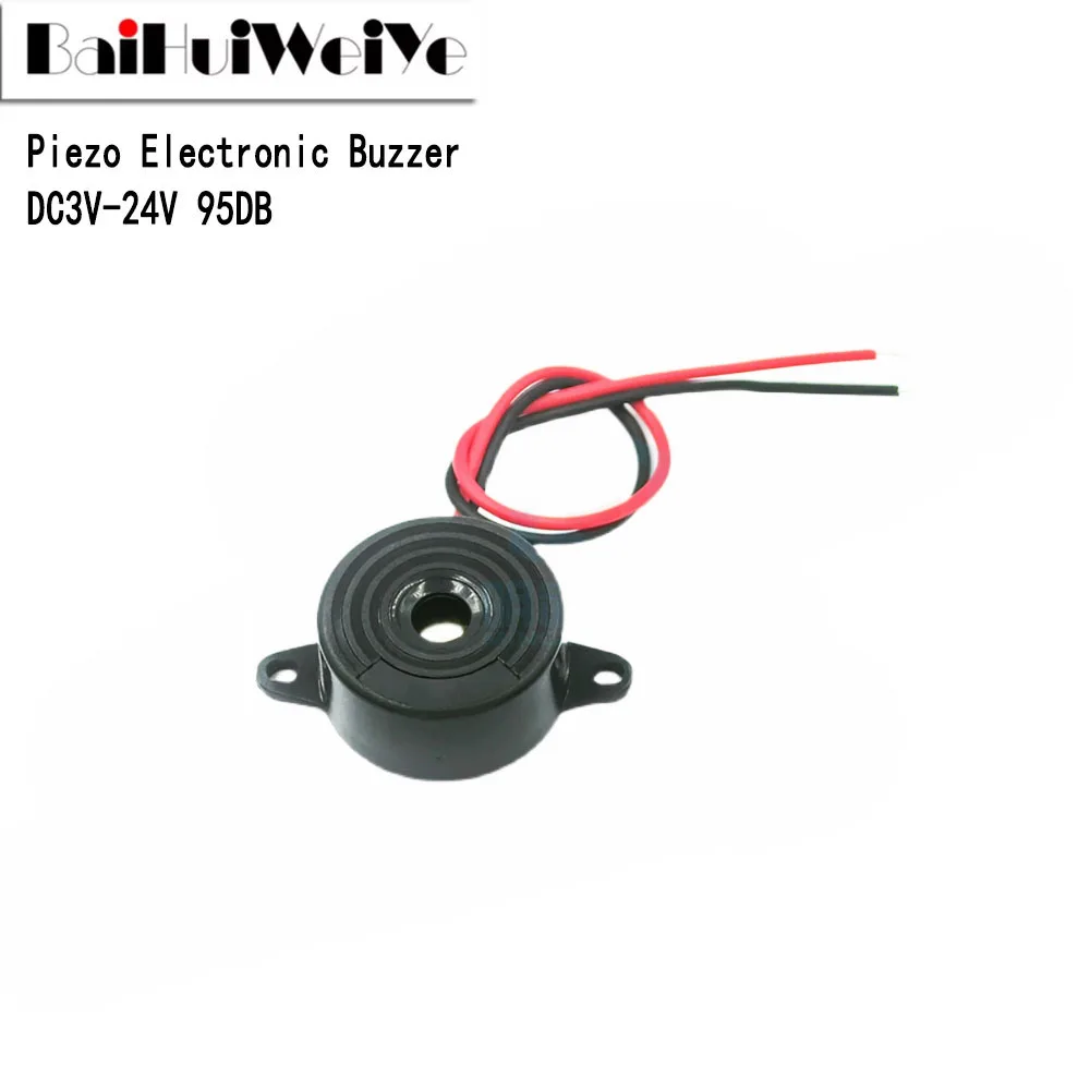 1PCS SFM-20B DC3-24V Durable 3-24V Piezo Electronic Buzzer Alarm 95DB Continuous Sound Beeper For Arduino Car Van SFM20B