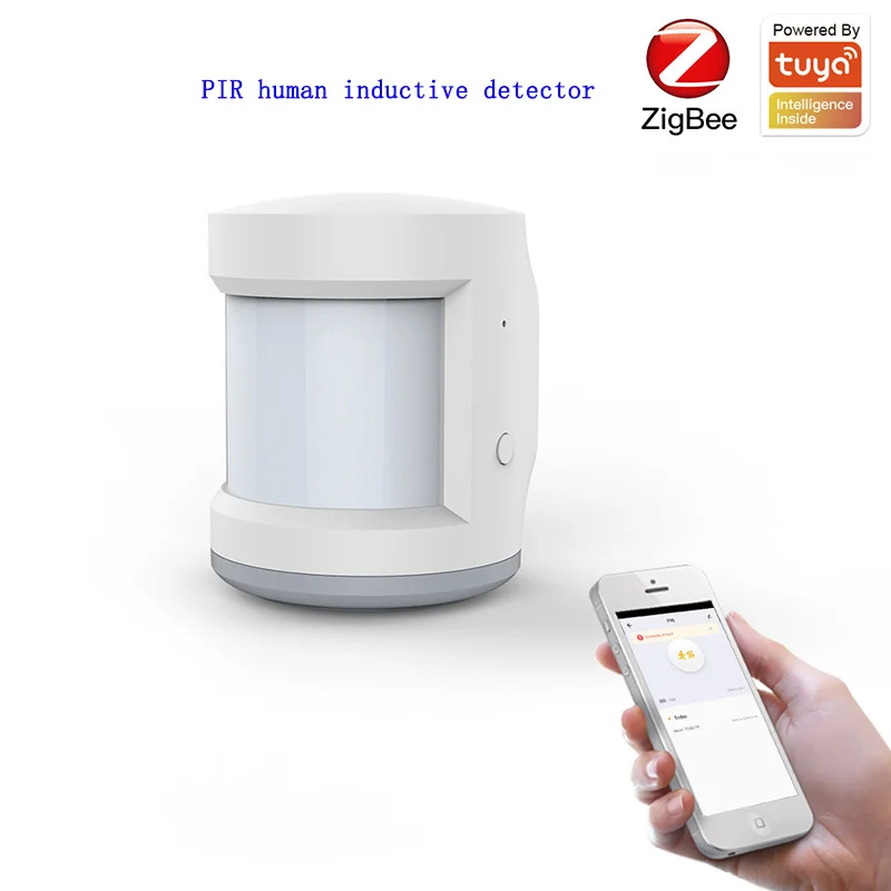 ZigBee PIR Human Inductive Detector Tuya APP Intelligent Motion Sensor Emergency Alarm Switch Linkage Remote Monitoring System