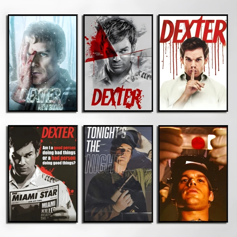 

Horror Movie D-dexter Morgam Poster Elegant And Affordable Wall Art Stickers For Dormitory Living Room And Bedroom Spaces