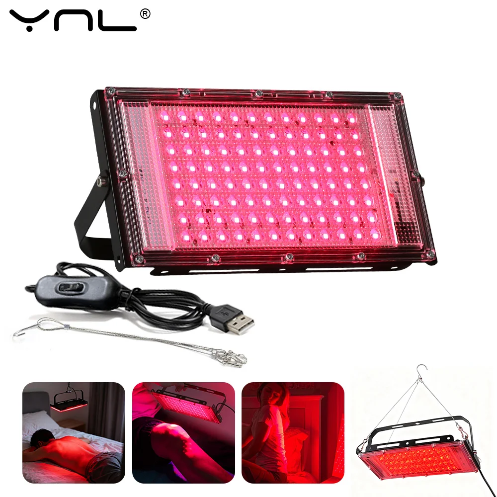 Led Flood Light IP65 Waterproof 50W 100W 150W USB Outdoor Floodlight Spotlight LED Reflector Garden Porch Courtyard Lamp