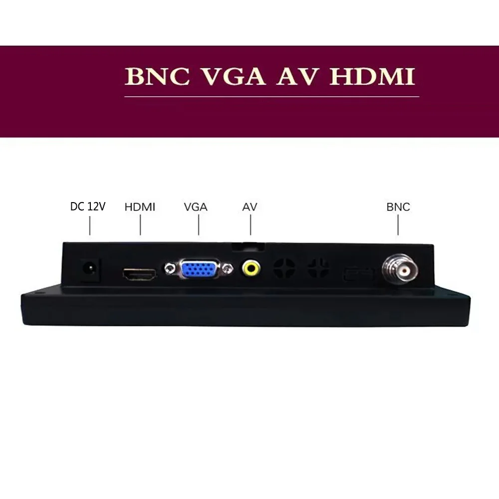 7 Inch BNC monitor Small LCD Monitor/HDMI Lcd Monitor Portable LCD Monitor With BNC/VGA/HDMI two Speakers  Capacitive touch