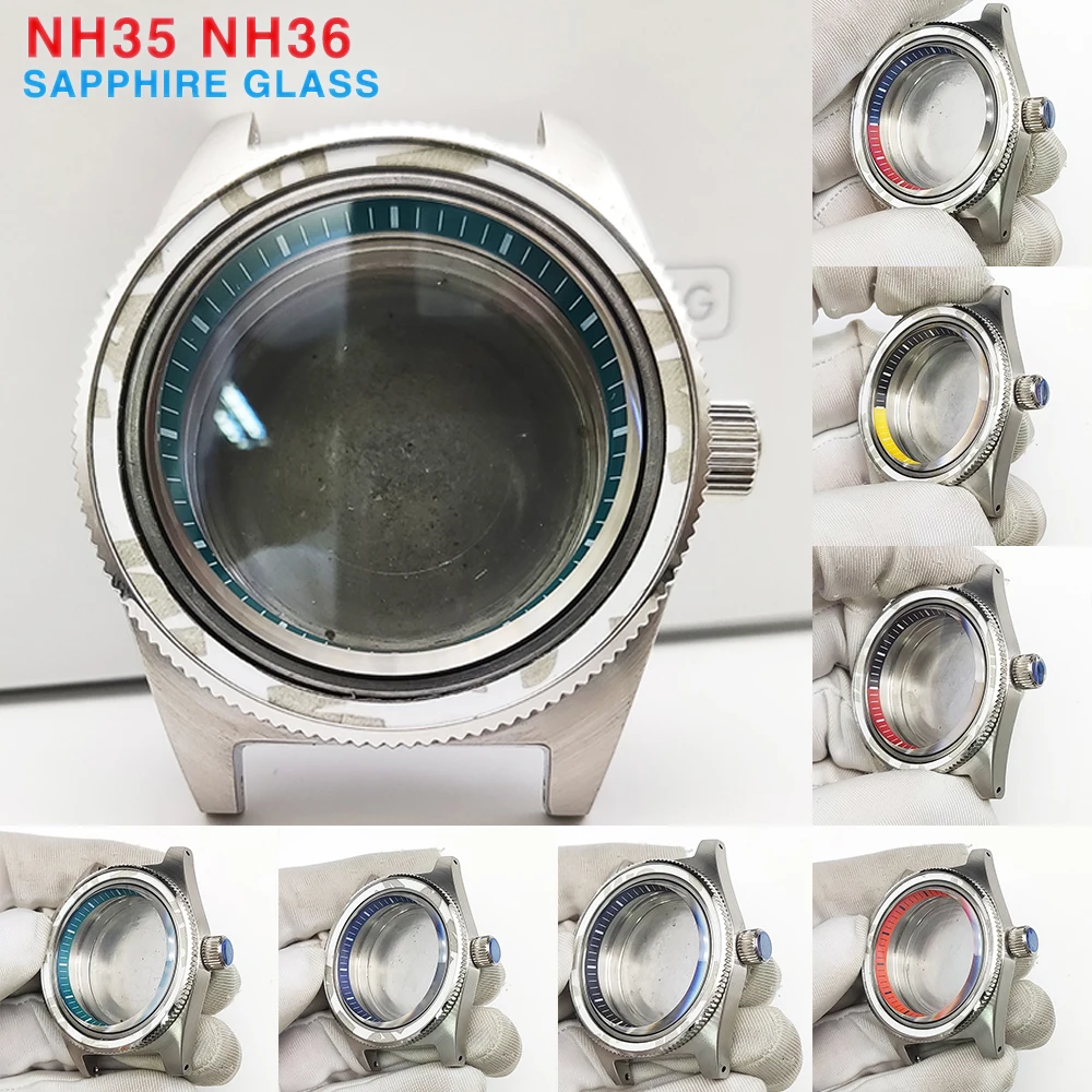 

40mm Watch Case NH35A Case NH36 Watch Case Modified Watch Accessories for NH35A/NH36A Movement Case Sapphire Glass