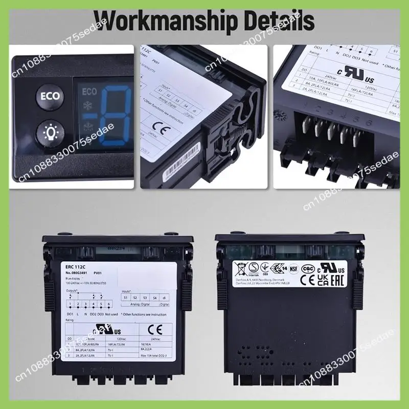 

Комплект электронного контроля температуры Y19A Erc112c с датчиком для систем охлаждения 080G3491