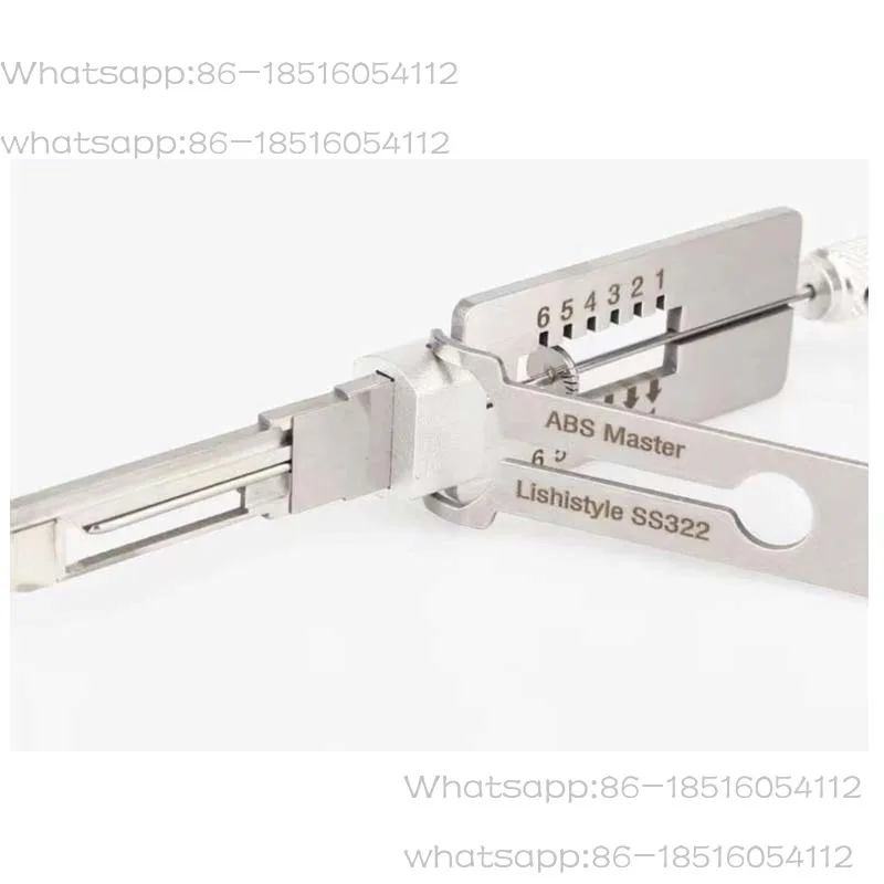 LISHI Tools ABS Master LISHISYTLE  SS322  2 in 1 Lock Pick Set Locksmith Tool