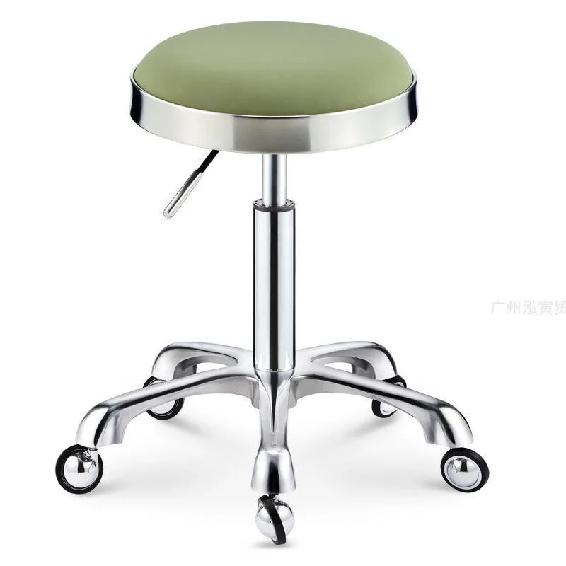 

Simple Professional Barber Stool Swivel Wheels Rolling Rotating Styling Chair Beauty Salon Coiffeur Stuhl Salon Furniture MQ50BC
