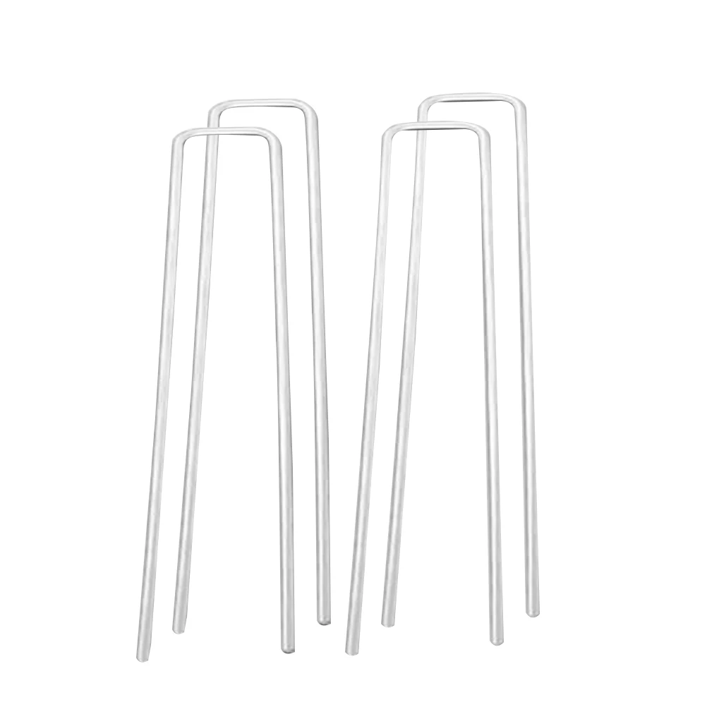 

50 Pcs Nails Hot-dip Galvanized Steel U Shape Type Plant Horticultural and Garden Accessories U-shaped Mulch for Fencing Turf