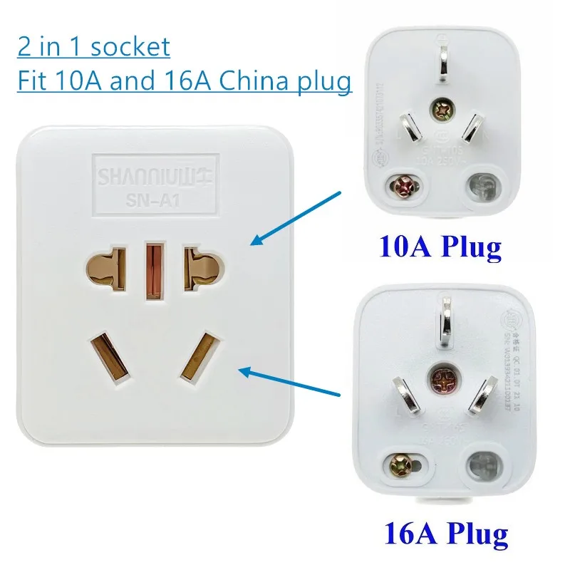 10A 16A China Wall Socket Surface Mount Outlet For Air Con Water Heater Heavy Loading AC250V