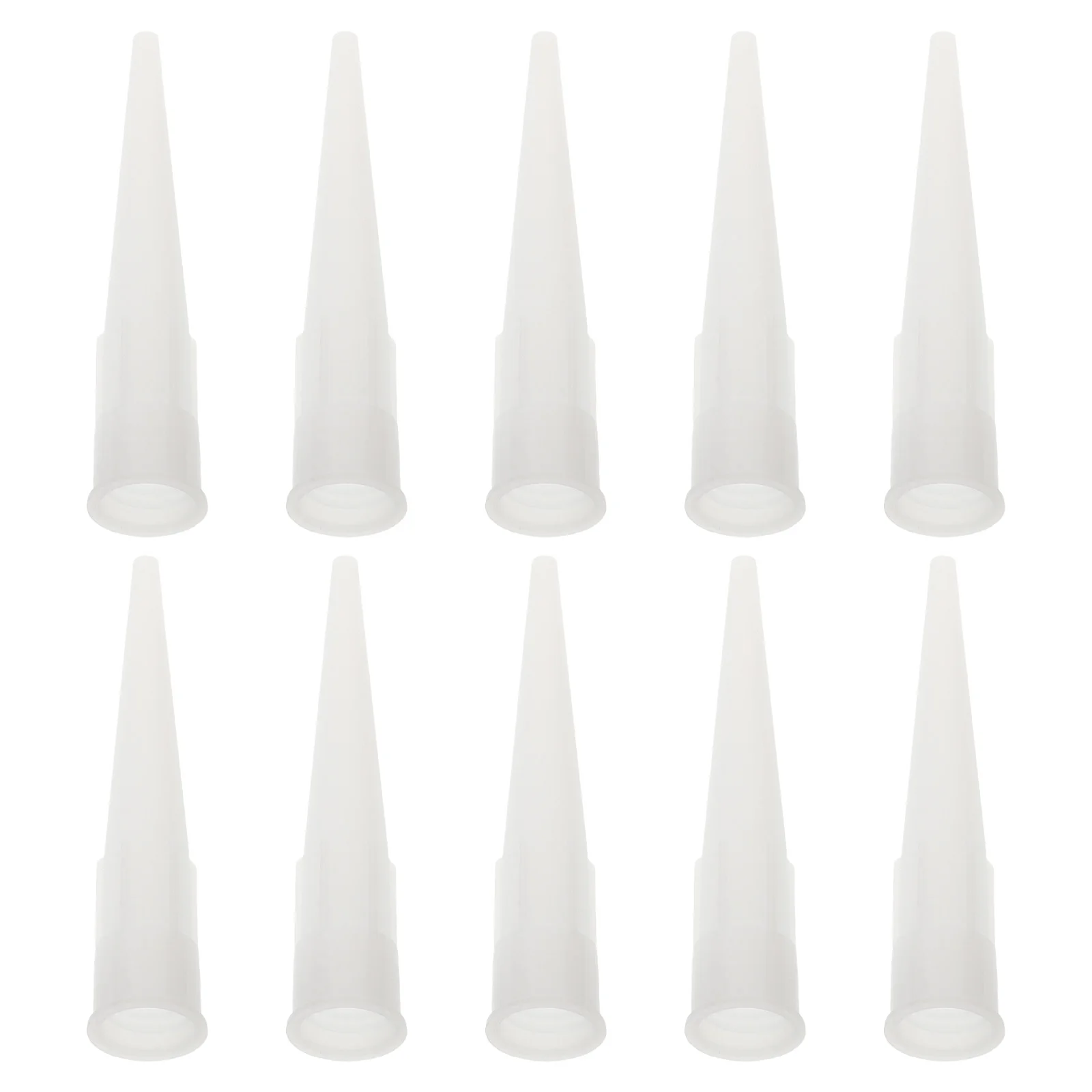 

10 Pcs Hard Glue Gun Head Caulk Tips Nozzle Extension Tool Binding Plastic Caulking Finisher Tube Applicator