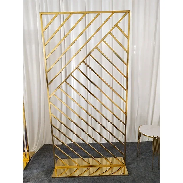 Manufacturer Sales Customized Products Flower Arch Wedding Gold Metal Arch Wedding Background Variable Speed Artistic Design