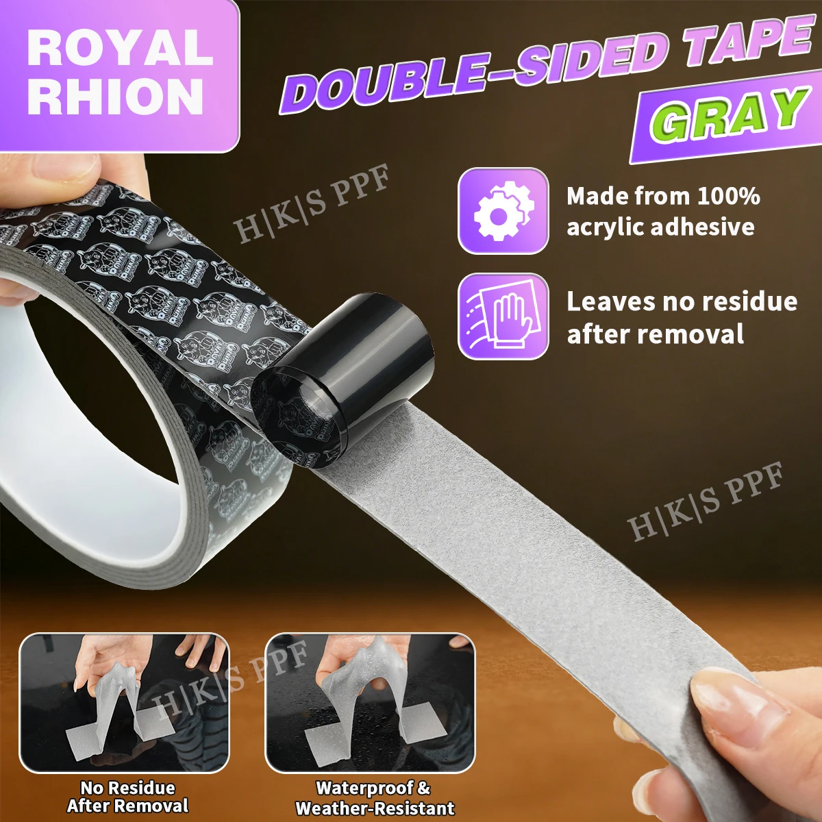 3M Length Strong Double-Sided Tape High Viscosity Scratch High-Temperature Resistant Tape FOR Home Car Office Industrial Fix