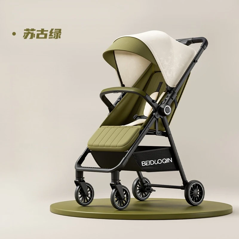 

High-View Baby Stroller Foldable One-Touch Storage Sit and Lie Two-Way Reversible Lightweight Infant Toddler Pushchair