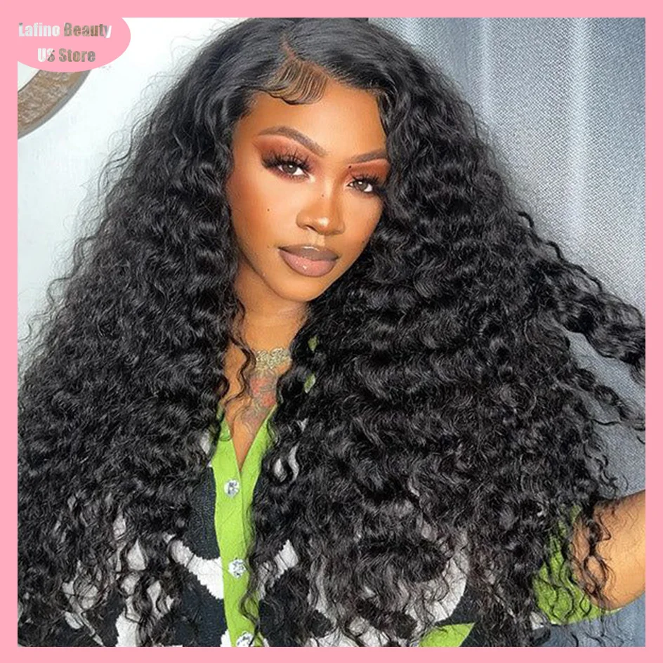 Lafion 200% Density 5x5 Hd Lace Closure Wig Curly Wigs 4x4 Deep Wave Lace Front Wig 13x6 13x4 Lace Front Human Hair Water Wave