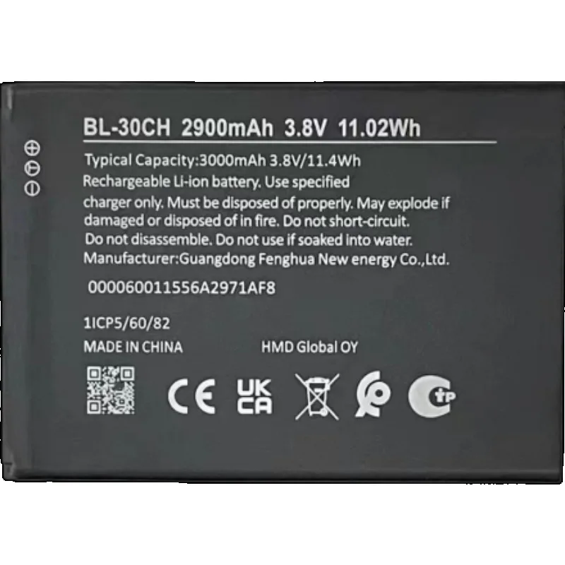 For Nokia BL-30CH Mobile Phone Battery New High quality replaceable Battery BL-30CH 2900mAh
