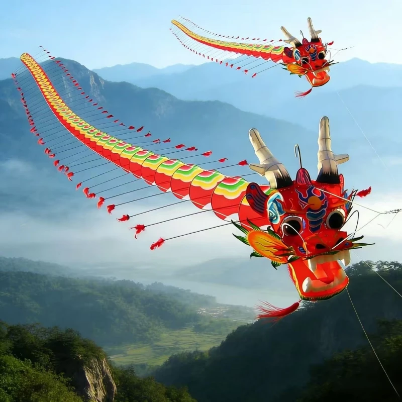 7M Dragon kite Chinese kites flying traditional kite paper kites outdoor game adults kites professional kites factory eagle kite