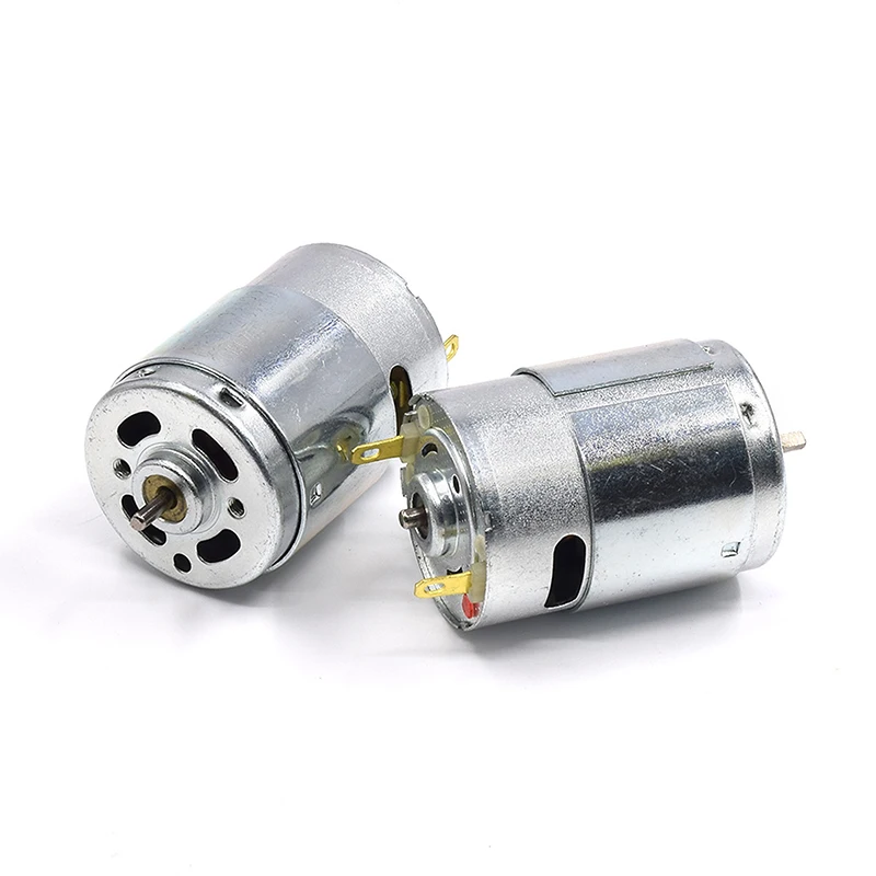 DC 12V-36V 24V motore RS385-09400 motore a spazzole di carbone doppio cuscinetto a sfere grande coppia a basso rumore elettrodomestici motori