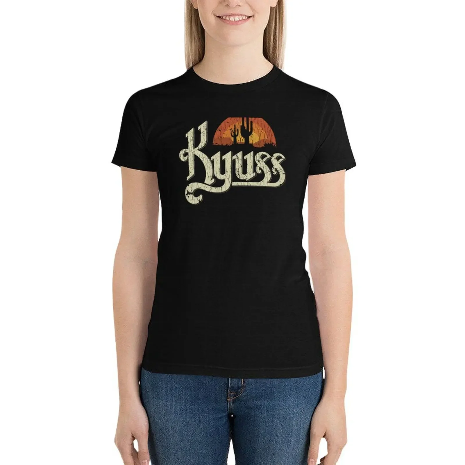 

Kyuss Sunset 1987 T-Shirt funny tops Aesthetic clothing Woman clothes