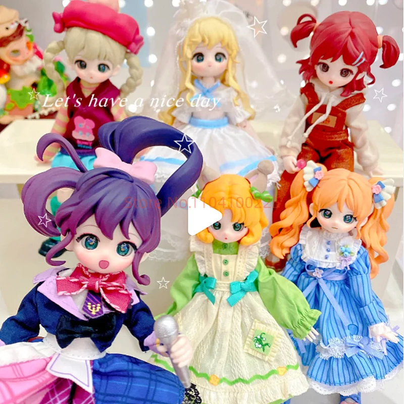 

Original SIMONTOYS Normal Puppy Puppy'S Colorful Wardrobe Series12 Points Bjd Blind Box Figures Ornament Cute Doll Gift Gifts