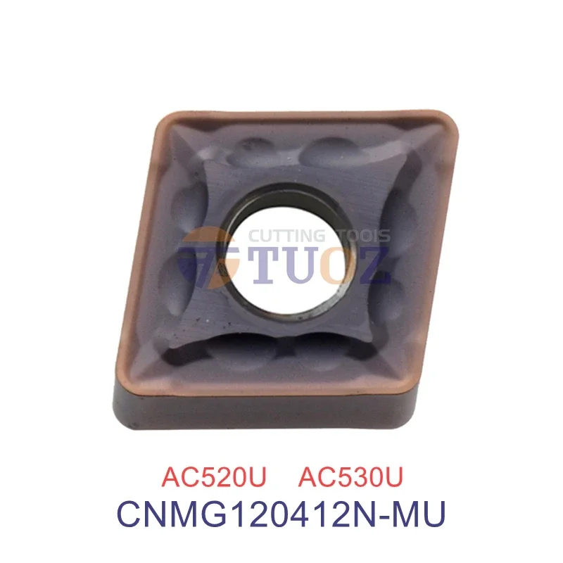 

CNMG120412N-MU AC520U AC530U 100% Original Carbide Inserts CNMG 120412 N -MU R1.2 CNMG1204 CNC Turning Tools Lathe Cutter