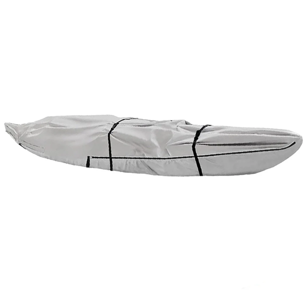 Full Coverage Cover Canoe Cover Waterproof ZIP Design 420D Oxford Fabric Fading Protection Multi-purpose Storage