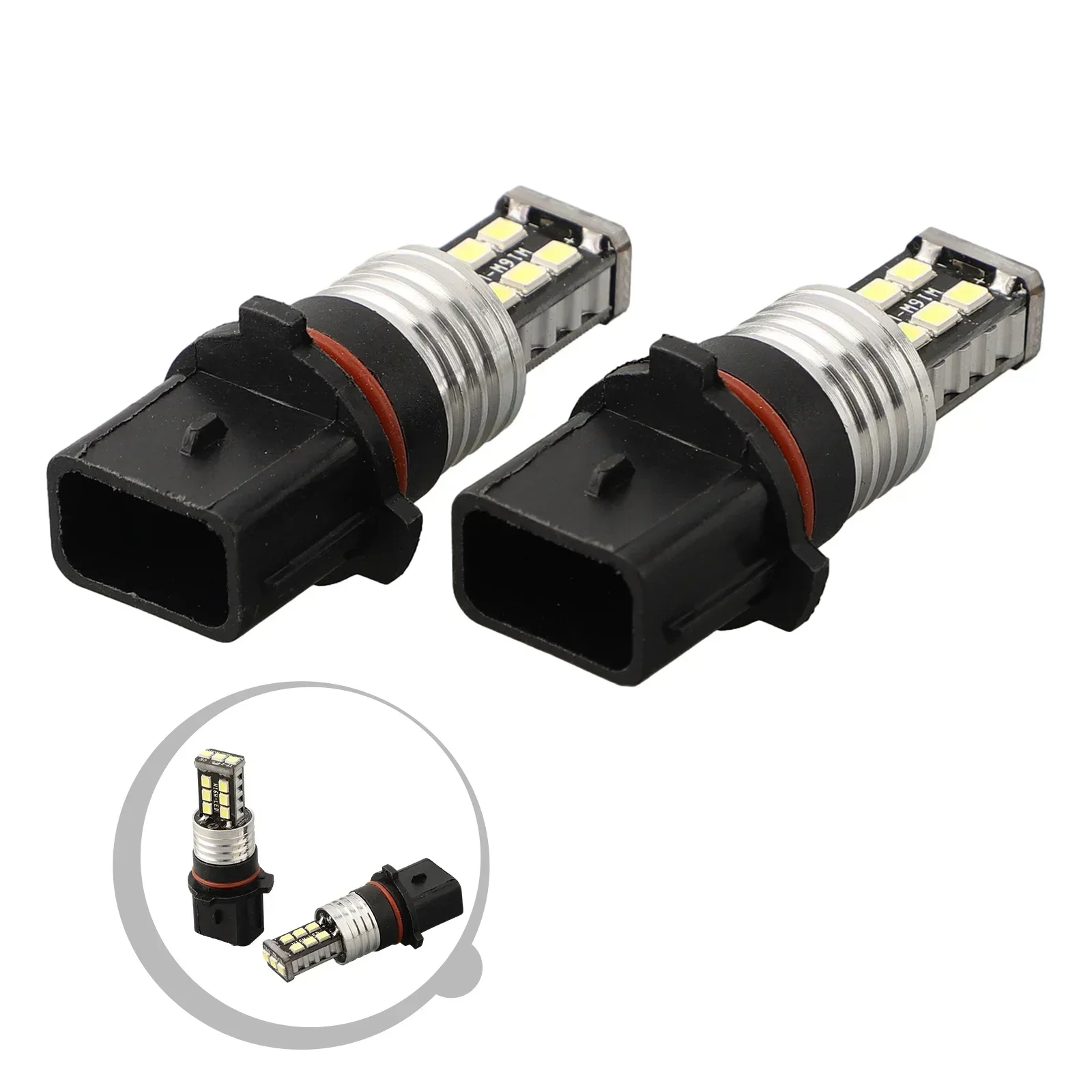 

2x Canbus P13W 2835 15 LED Fog Lamp Daytime Running Light DRL Fog Bulb LED Replacement Bulbs Car Turn Signal Lamp 12V