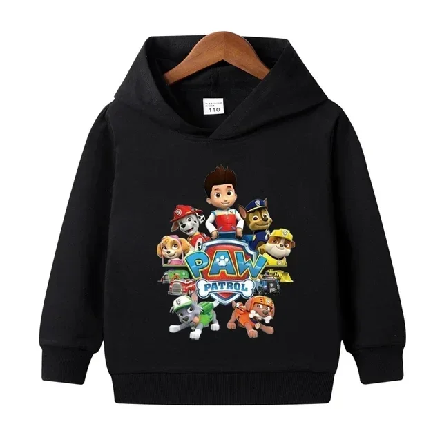 Paw Patrols 3-14 Year Children Anime Sweatshirt Boys Girls Cute Hoodies Boys Clothes Print Cartoon Figure Kids Kawaii Streetwear