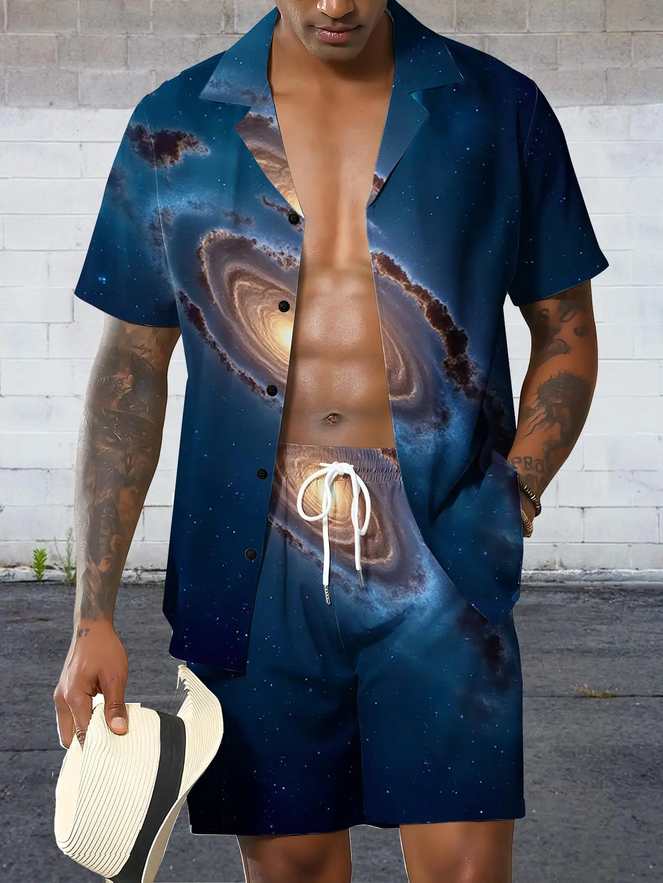 Men's Shirt Sets 2026 Spring/Summer training suit set men sets for men sweat suit jogging set 3D Printed 2 piece set Graphic