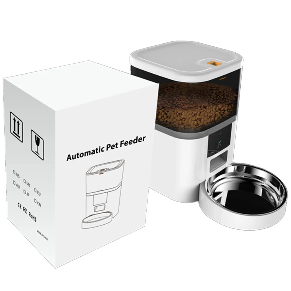 Imagem -06 - Grande Capacidade Inteligente Alimentador Pet com Câmera Dispenser Automático Food Timing Quantitative App Alimentador Remoto Cat Acessórios 4l