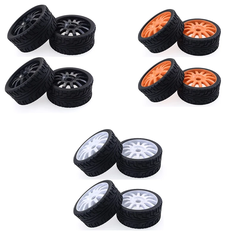 

FRIHA-4PCS 1/8 RC автомобильные резиновые шины пластиковые колеса для Redcat Team Losi VRX HPI Kyosho HSP Carson Hobao 1/8 Багги/дорожный автомобиль