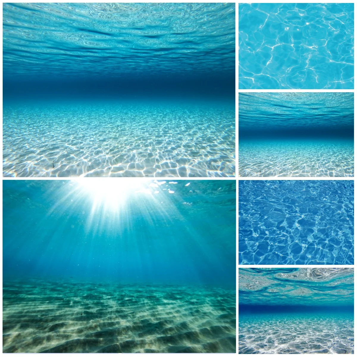 Underwater World Seabed Backdrop Decoration Undersea Sunshine Ocean Aquarium Adult Kids Portrait Backgrounds For Photographs