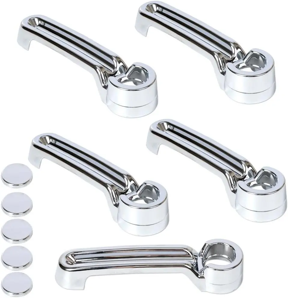 

Chrome Door Handle+Tailgate Covers 5pcs for 2006-2018 Jeep Wrangler/08-12 Jeep Liberty/07-12 Dodge Nitro