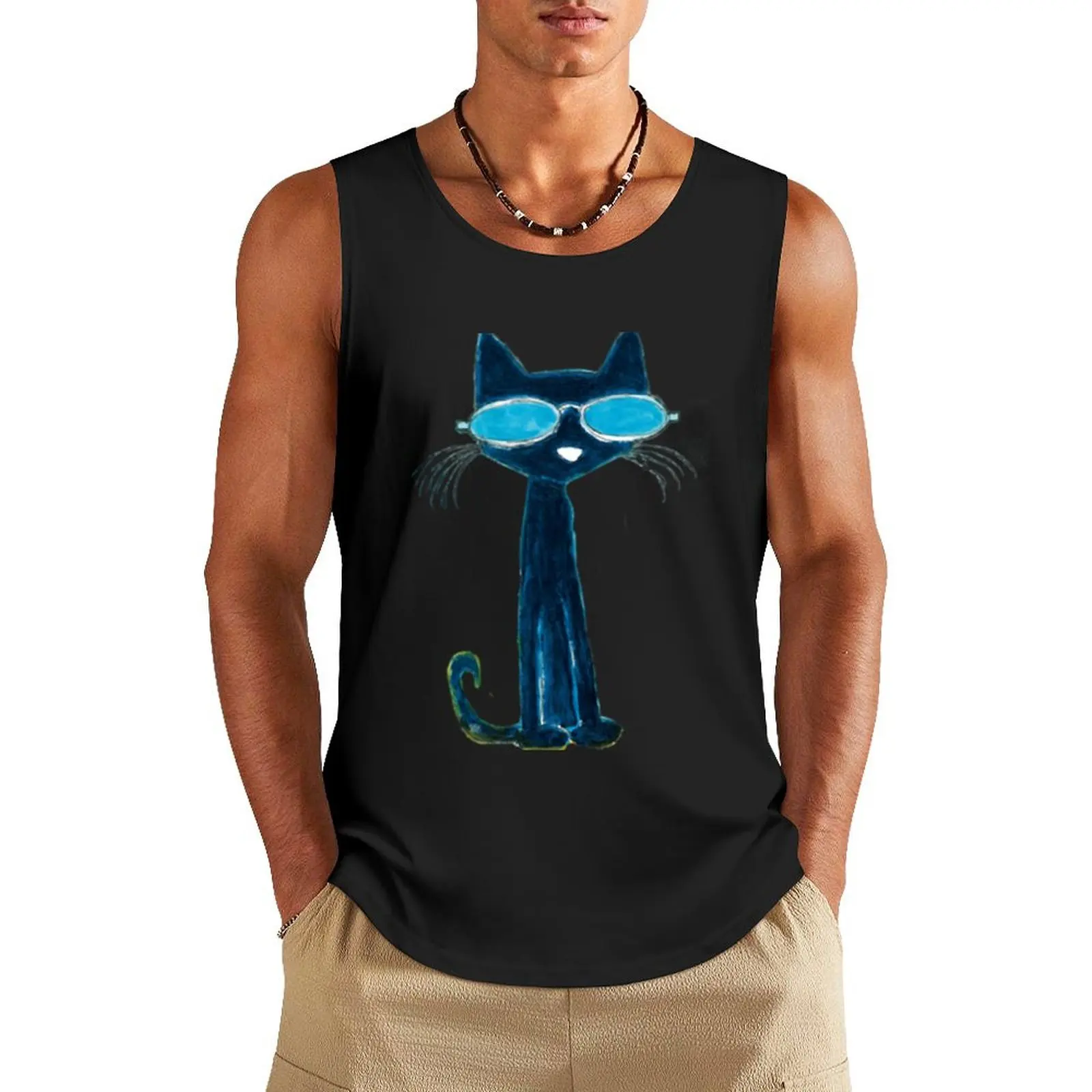 pete the cat Tank Top gym t-shirts man fashion 2024 man gym clothes man fitness