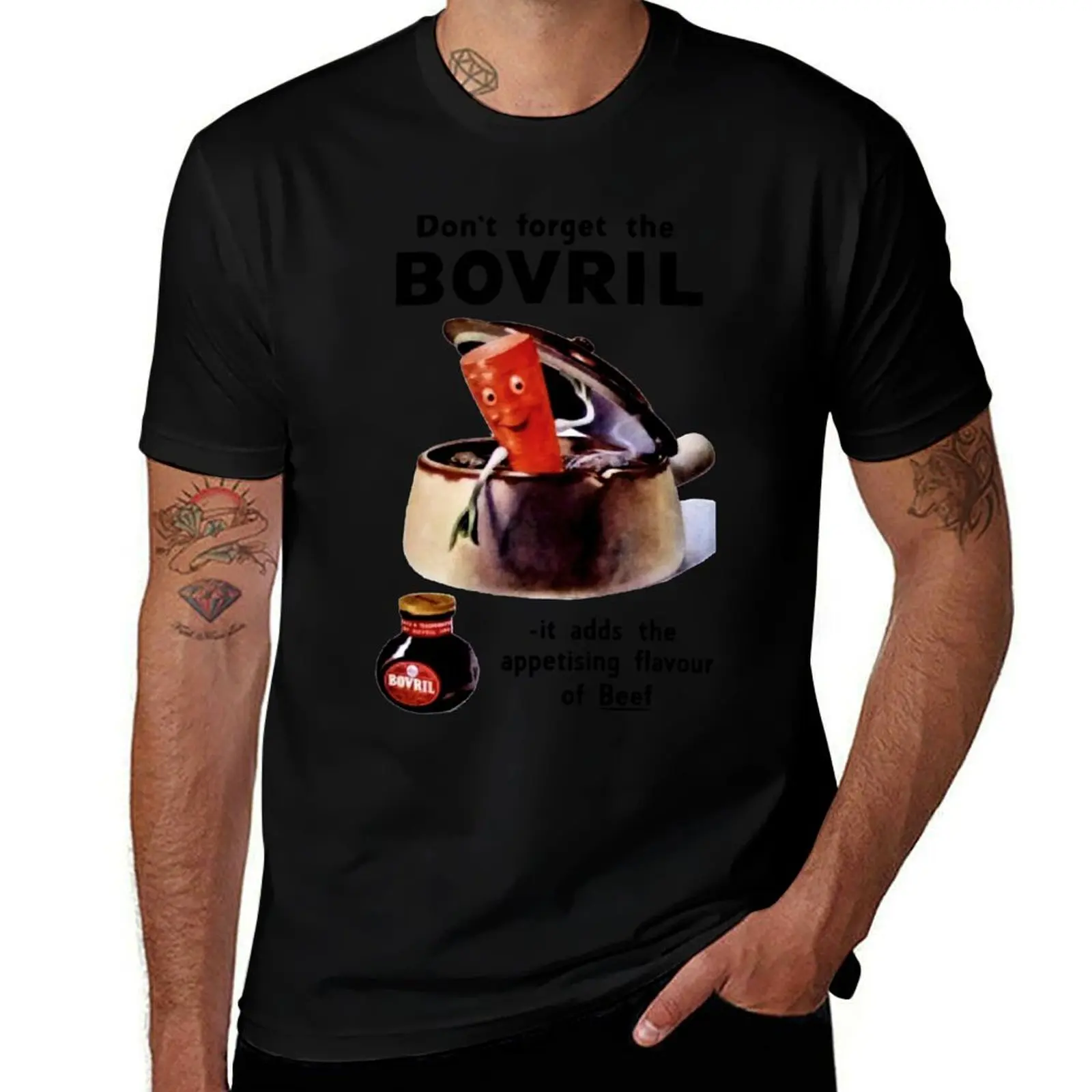 BOVRIL - ADVERT T-Shirt cheap stuff oversizeds anime stuff men tshirt