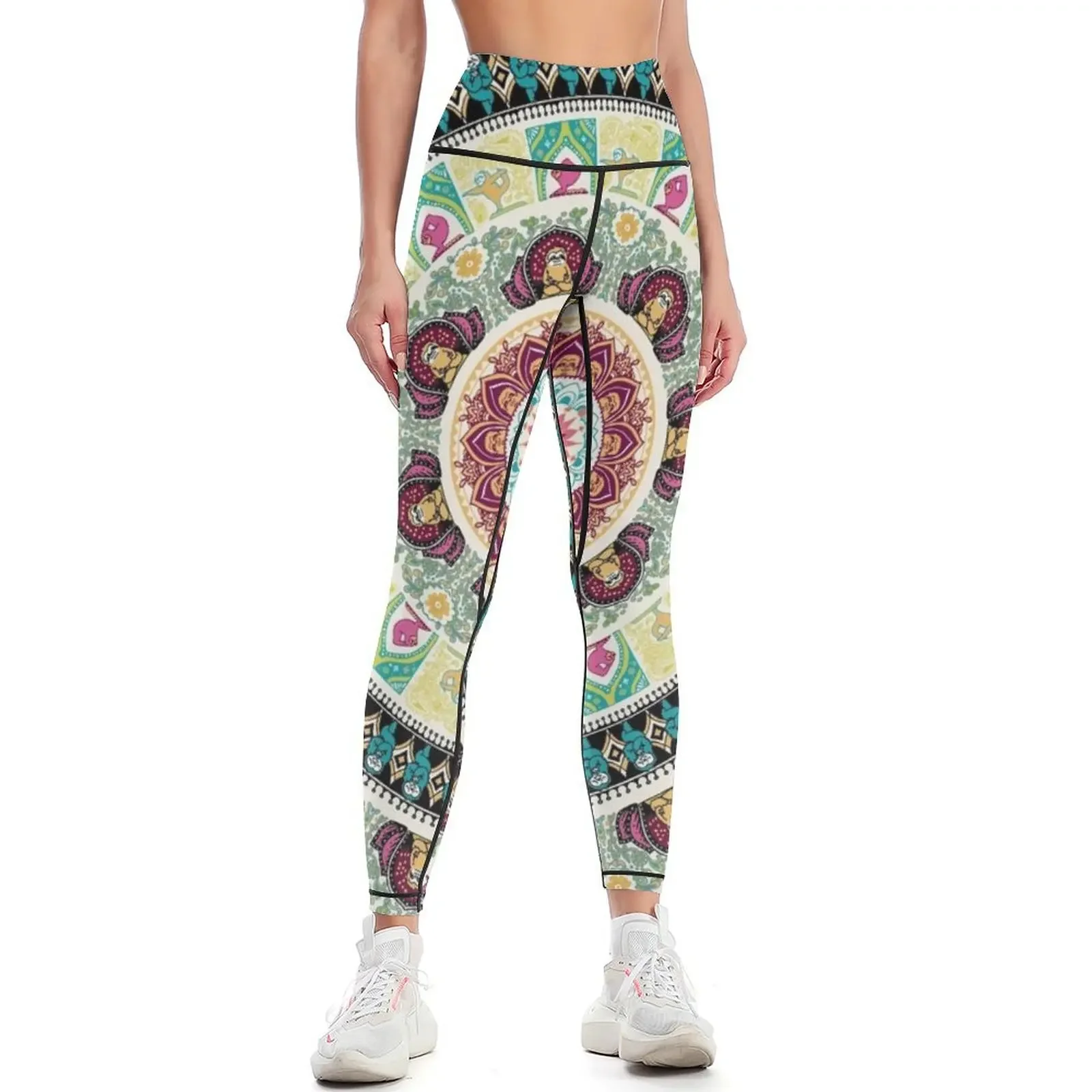 

Sloth Yoga Medallion Leggings harem pants push up fitness workout shorts sport legging Womens Leggings