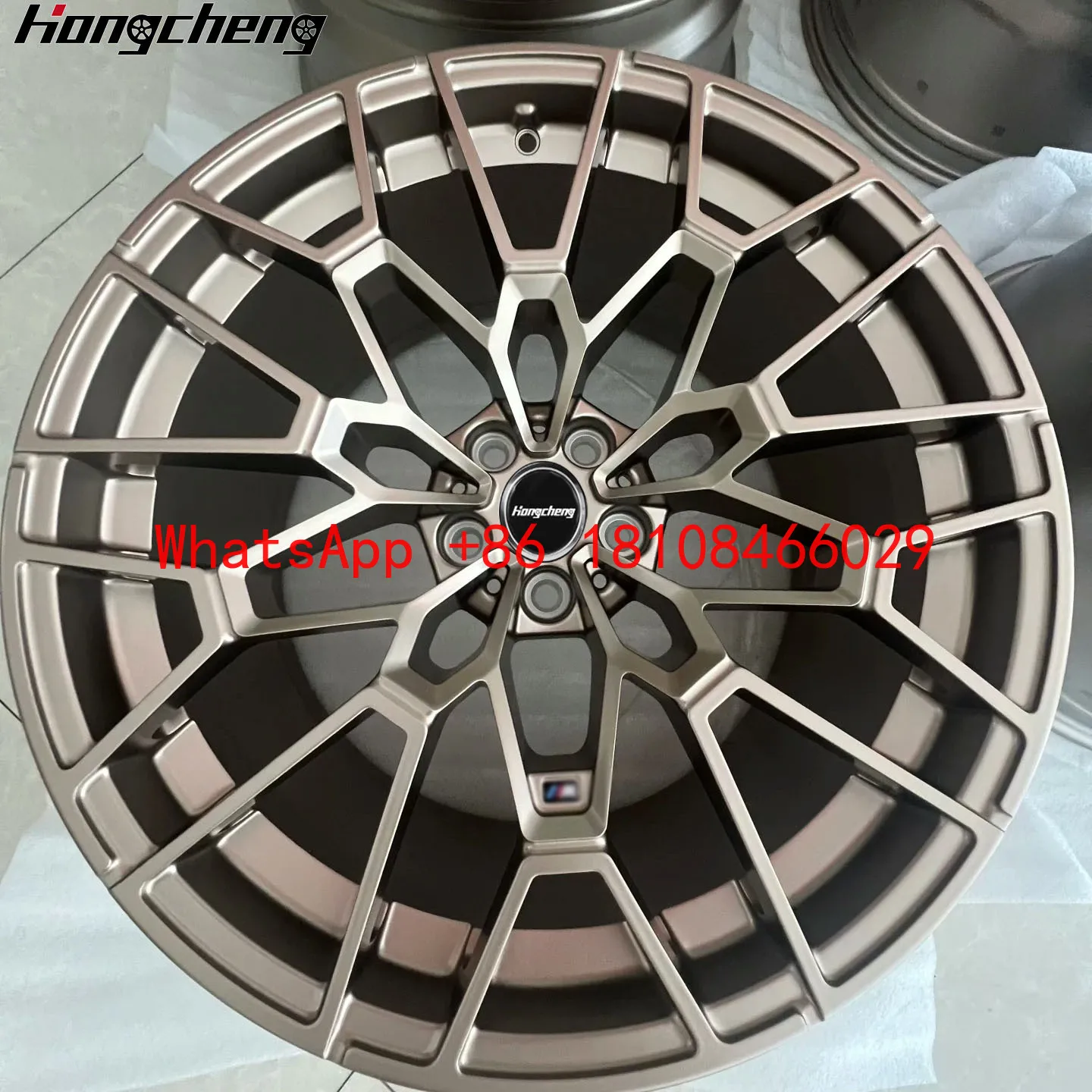 

High Quality Golden Bronze /Black Rims 5x112 20 X3m Custom Forged 827 m Wheels
