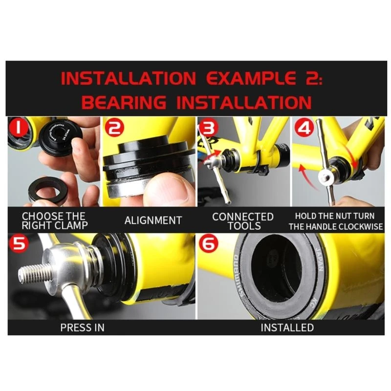 دراجة أسفل قوس تثبيت أداة إزالة الصواميل الجبلية أسفل حامل مجموعة الإزالة المحور التفكيك ل BB86/30/92/PF30