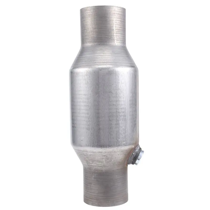 A02Q-2.5Inch Spun Universal Catalytic Converter High Flow Stainless Steel 425250 Exhaust Catalytic Converter